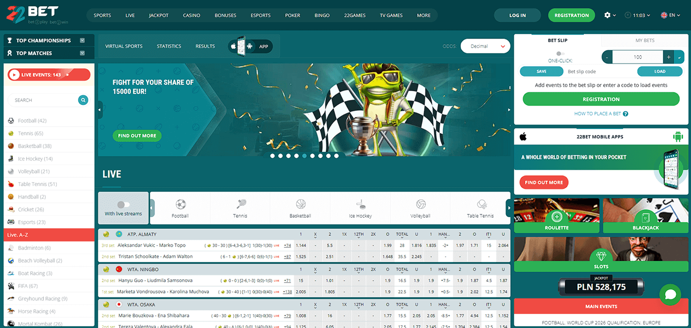 22Bet Sportsbook in Uganda - Expert Overview