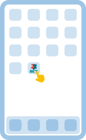 Access your account via the app
