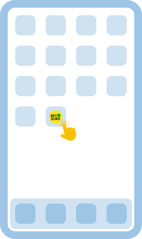 Open the app and log in to your account