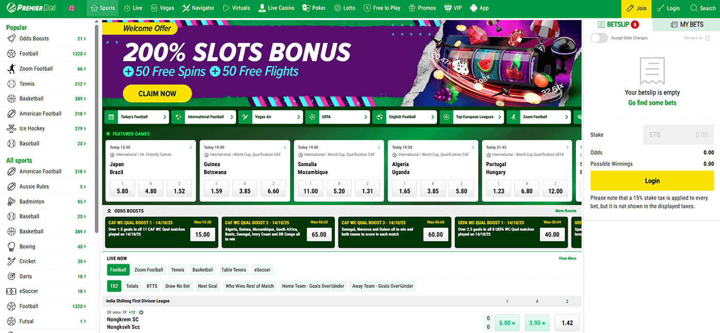 Premier Bet Sportsbook in Uganda - Expert Overview